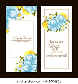 Romantic invitation. Wedding, marriage, bridal, birthday, Valentine's day.