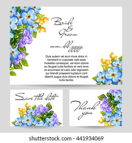 Romantic invitation. Wedding, marriage, bridal, birthday, Valentine's day.