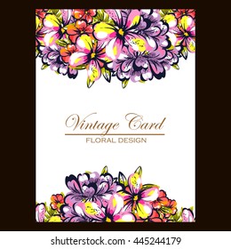 Romantic invitation. Wedding, marriage, bridal, birthday, Valentine's day. 