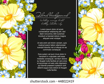 Romantic invitation. Wedding, marriage, bridal, birthday, Valentine's day. 
