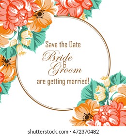 Romantic invitation. Wedding, marriage, bridal, birthday, Valentine's day. Romantic invitation. Wedding, marriage, bridal, birthday, Valentine's day.
