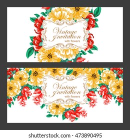 Romantic invitation. Wedding, marriage, bridal, birthday, Valentine's day.