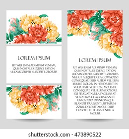Romantic invitation. Wedding, marriage, bridal, birthday, Valentine's day.