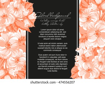Romantic invitation. Wedding, marriage, bridal, birthday, Valentine's day.