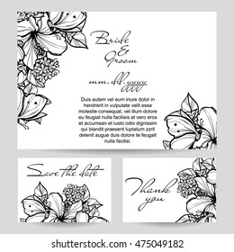 Romantic invitation. Wedding, marriage, bridal, birthday, Valentine's day.