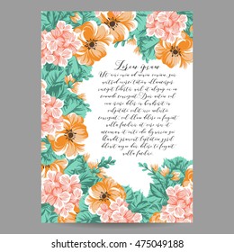 Romantic invitation. Wedding, marriage, bridal, birthday, Valentine's day. Romantic invitation. Wedding, marriage, bridal, birthday, Valentine's day.