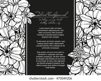 Romantic invitation. Wedding, marriage, bridal, birthday, Valentine's day.