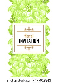 Romantic invitation. Wedding, marriage, bridal, birthday, Valentine's day.