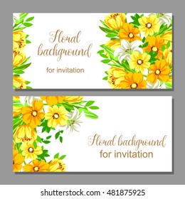 Romantic invitation. Wedding, marriage, bridal, birthday, Valentine's day.