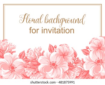 Romantic invitation. Wedding, marriage, bridal, birthday, Valentine's day. Romantic invitation. Wedding, marriage, bridal, birthday, Valentine's day.