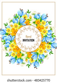 Romantic invitation. Wedding, marriage, bridal, birthday, Valentine's day.