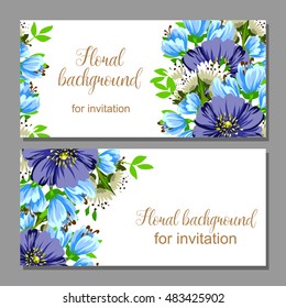 Romantic invitation. Wedding, marriage, bridal, birthday, Valentine's day.