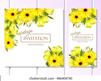 Romantic invitation. Wedding, marriage, bridal, birthday, Valentine's day.