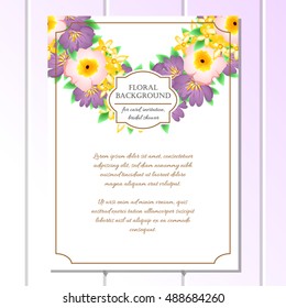 Romantic invitation. Wedding, marriage, bridal, birthday, Valentine's day.