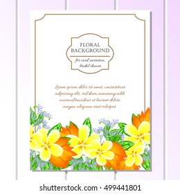 Romantic invitation. Wedding, marriage, bridal, birthday, Valentine's day.