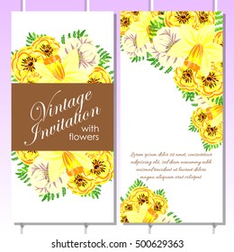 Romantic invitation. Wedding, marriage, bridal, birthday, Valentine's day.