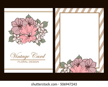 Romantic invitation. Wedding, marriage, bridal, birthday, Valentine's day.