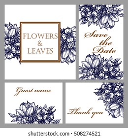 Romantic invitation. Wedding, marriage, bridal, birthday, Valentine's day.