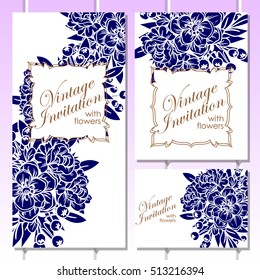 Romantic invitation. Wedding, marriage, bridal, birthday, Valentine's day.