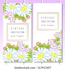 Romantic invitation. Wedding, marriage, bridal, birthday, Valentine's day.