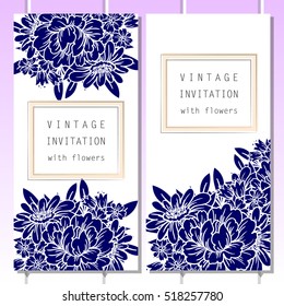Romantic invitation. Wedding, marriage, bridal, birthday, Valentine's day.