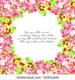 Romantic invitation. Wedding, marriage, bridal, birthday, Valentine's day.