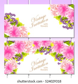 Romantic invitation. Wedding, marriage, bridal, birthday, Valentine's day.