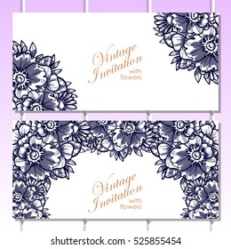 Romantic invitation. Wedding, marriage, bridal, birthday, Valentine's day.
