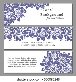 Romantic invitation. Wedding, marriage, bridal, birthday, Valentine's day.