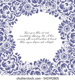 Romantic invitation. Wedding, marriage, bridal, birthday, Valentine's day.
