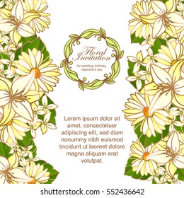 Romantic invitation. Wedding, marriage, bridal, birthday, Valentine's day.
