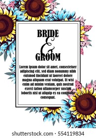 Romantic invitation. Wedding, marriage, bridal, birthday, Valentine's day.