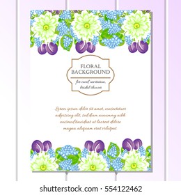 Romantic invitation. Wedding, marriage, bridal, birthday, Valentine's day.