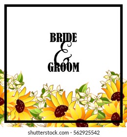 Romantic invitation. Wedding, marriage, bridal, birthday, Valentine's day.