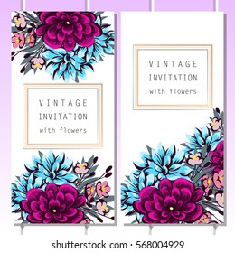 Romantic invitation. Wedding, marriage, bridal, birthday, Valentine's day.