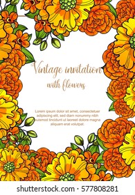 Romantic invitation. Wedding, marriage, bridal, birthday, Valentine's day.