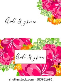 Romantic invitation. Wedding, marriage, bridal, birthday, Valentine's day.