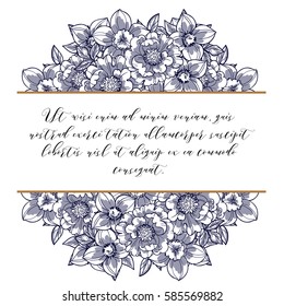 Romantic invitation. Wedding, marriage, bridal, birthday, Valentine's day.