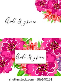 Romantic invitation. Wedding, marriage, bridal, birthday, Valentine's day. Romantic invitation. Wedding, marriage, bridal, birthday, Valentine's day.