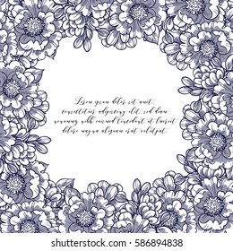 Romantic invitation. Wedding, marriage, bridal, birthday, Valentine's day.