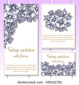 Romantic invitation. Wedding, marriage, bridal, birthday, Valentine's day.