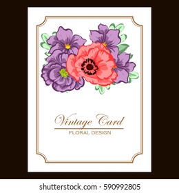 Romantic invitation. Wedding, marriage, bridal, birthday, Valentine's day.