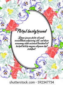 Romantic invitation. Wedding, marriage, bridal, birthday, Valentine's day.