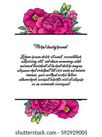 Romantic invitation. Wedding, marriage, bridal, birthday, Valentine's day.