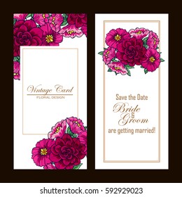 Romantic invitation. Wedding, marriage, bridal, birthday, Valentine's day.