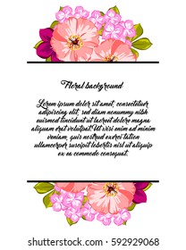 Romantic invitation. Wedding, marriage, bridal, birthday, Valentine's day.