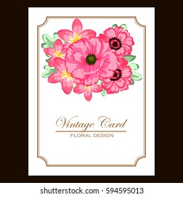 Romantic invitation. Wedding, marriage, bridal, birthday, Valentine's day.