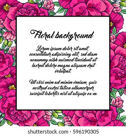 Romantic invitation. Wedding, marriage, bridal, birthday, Valentine's day.