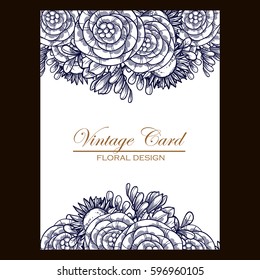 Romantic invitation. Wedding, marriage, bridal, birthday, Valentine's day.