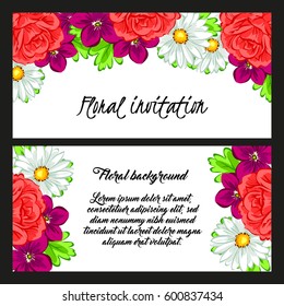 Romantic invitation. Wedding, marriage, bridal, birthday, Valentine's day.